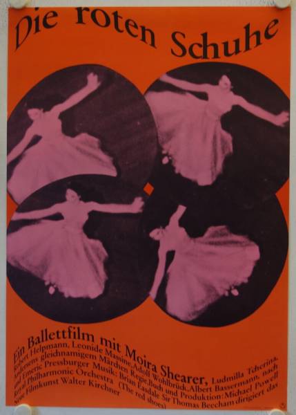 Die roten Schuhe originales deutsches Filmplakat (R60s)
